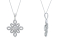 Macy's Diamond 18" Pendant Necklace (3/4 ct. t.w.) in 14k White Gold
